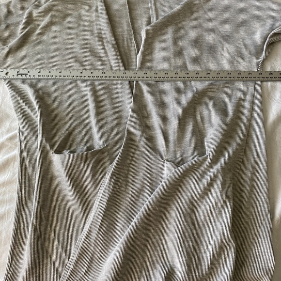 Donna Womens Gray Open Front Dolman Sleeve Fine Ribbed Cardigan Sweater One Size - Picture 5 of 9